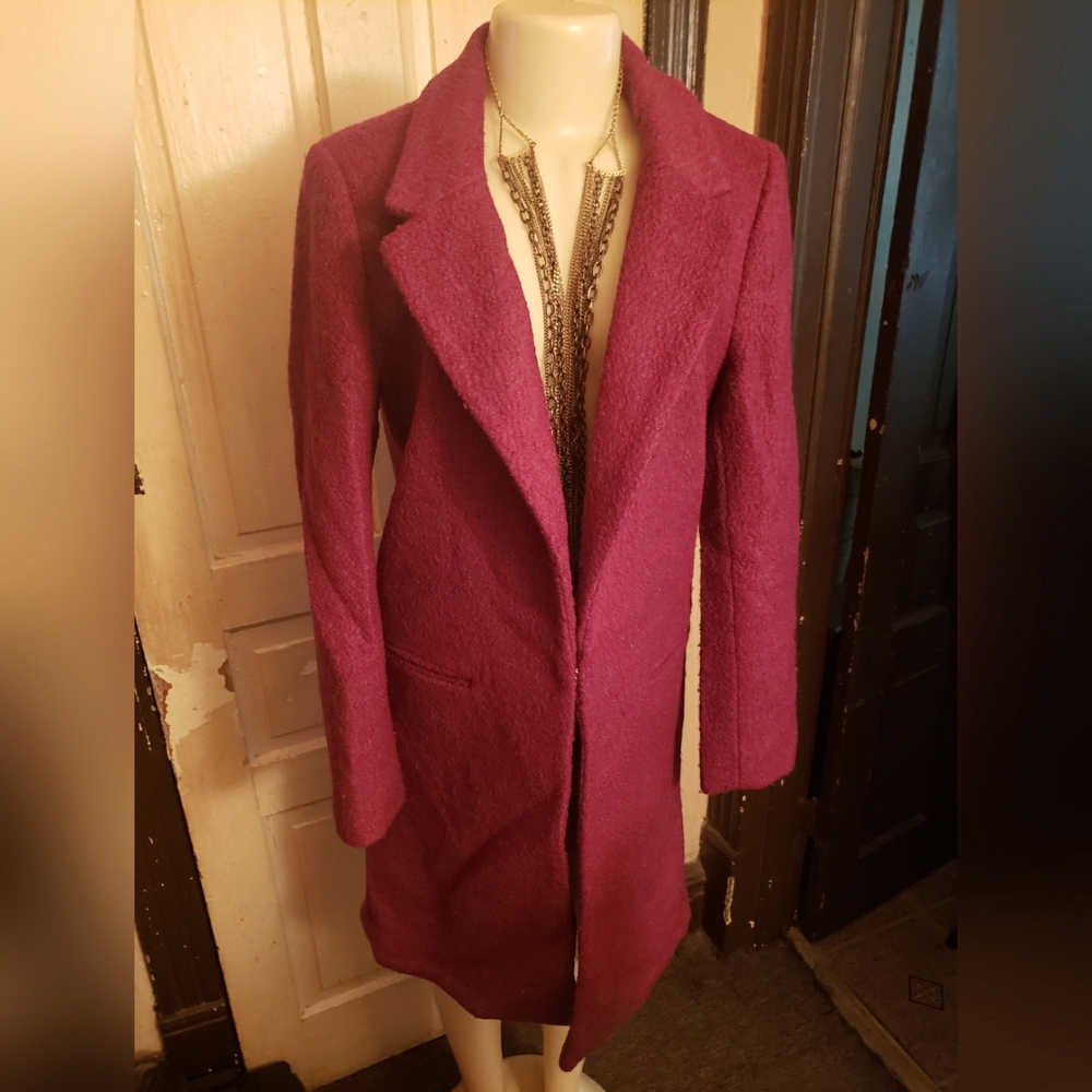 Women's Trendy Tweed Wool Blend Coat (Forever21)